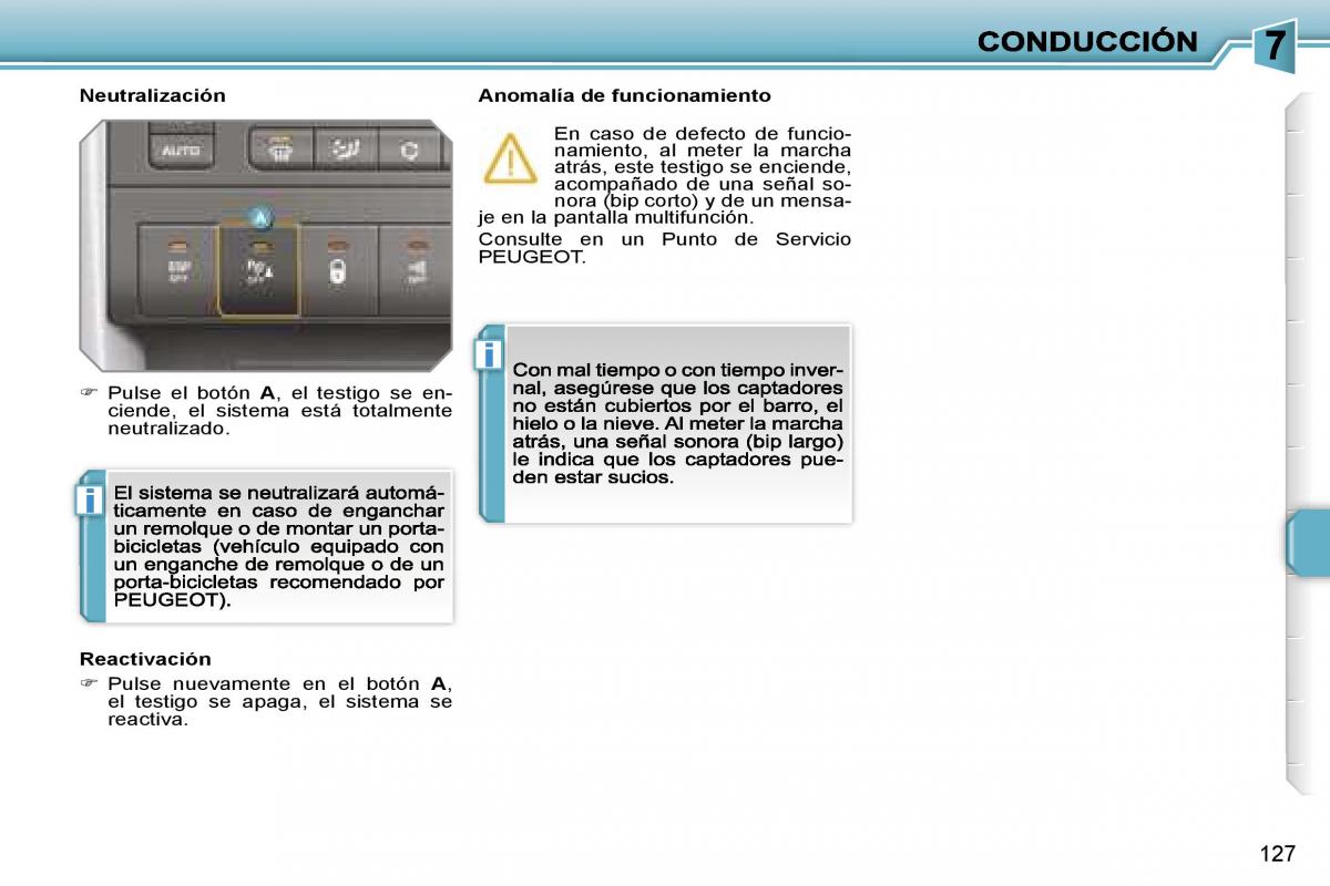 Peugeot 207 manual del propietario / page 133