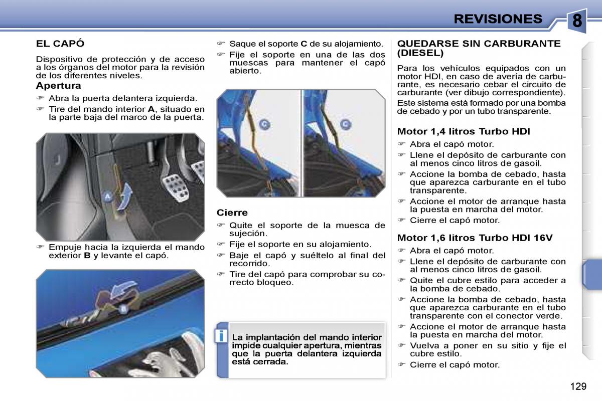 Peugeot 207 manual del propietario / page 134