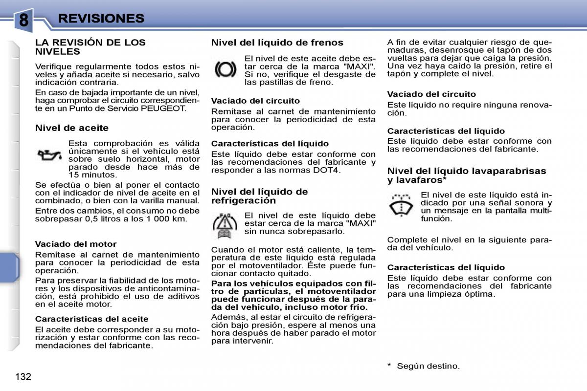 Peugeot 207 manual del propietario / page 137