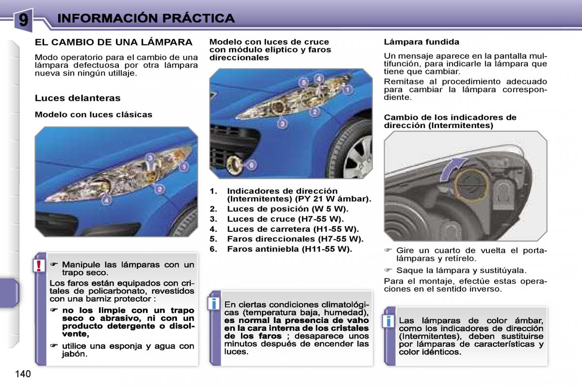 Peugeot 207 manual del propietario / page 146