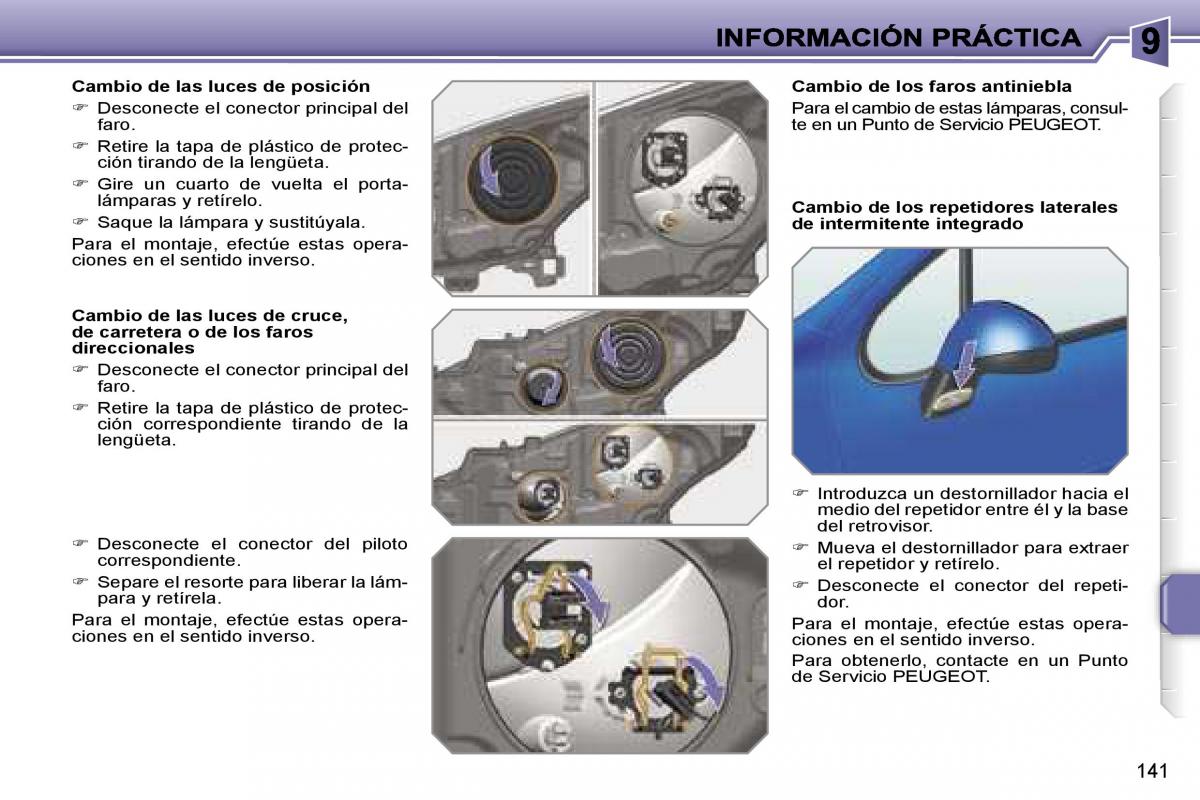 Peugeot 207 manual del propietario / page 147