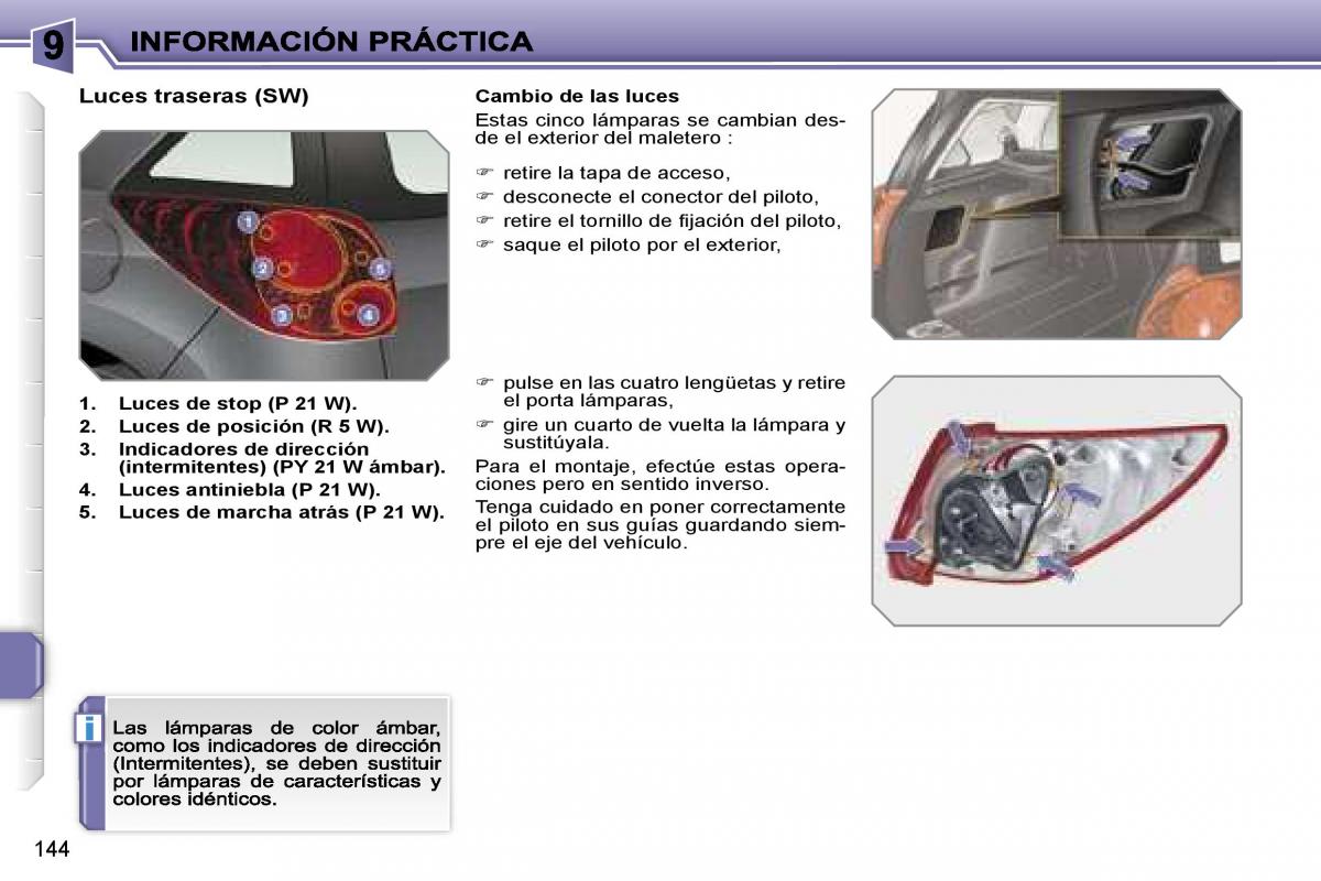 Peugeot 207 manual del propietario / page 150