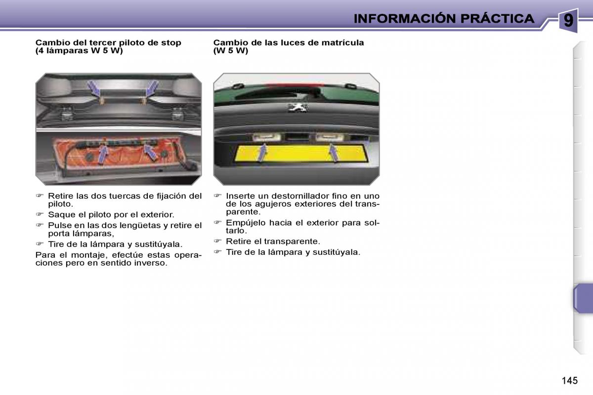 Peugeot 207 manual del propietario / page 151