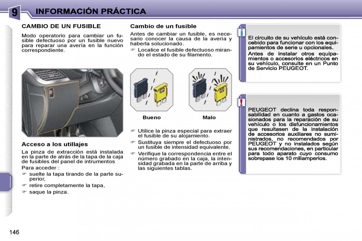 Peugeot 207 manual del propietario / page 152