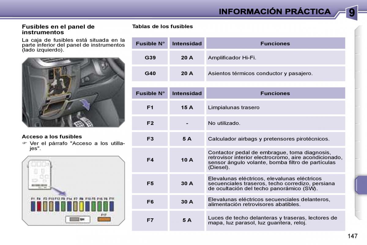 Peugeot 207 manual del propietario / page 153