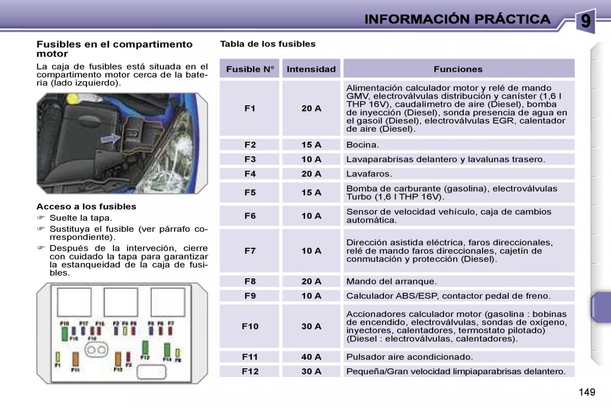 Peugeot 207 manual del propietario / page 155