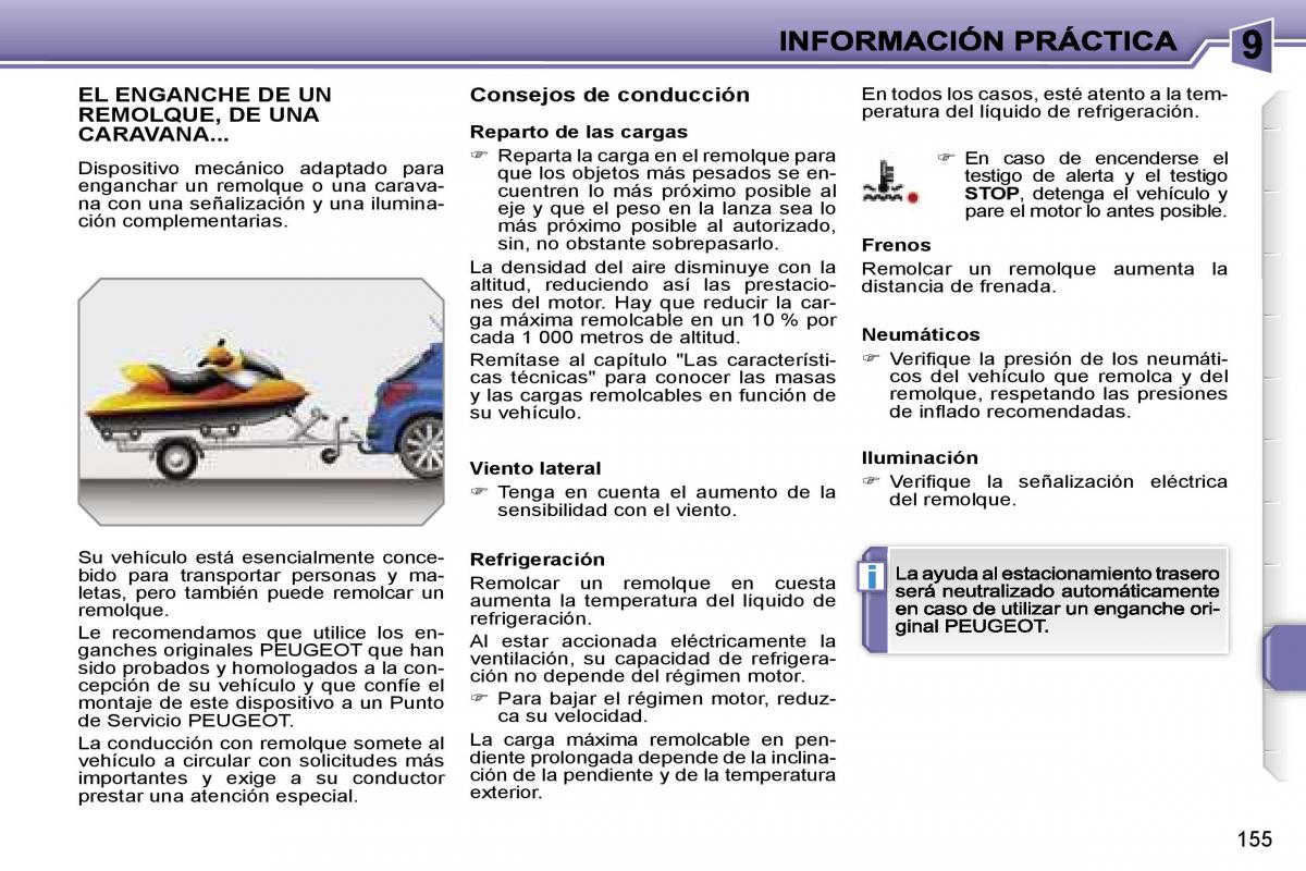 Peugeot 207 manual del propietario / page 162