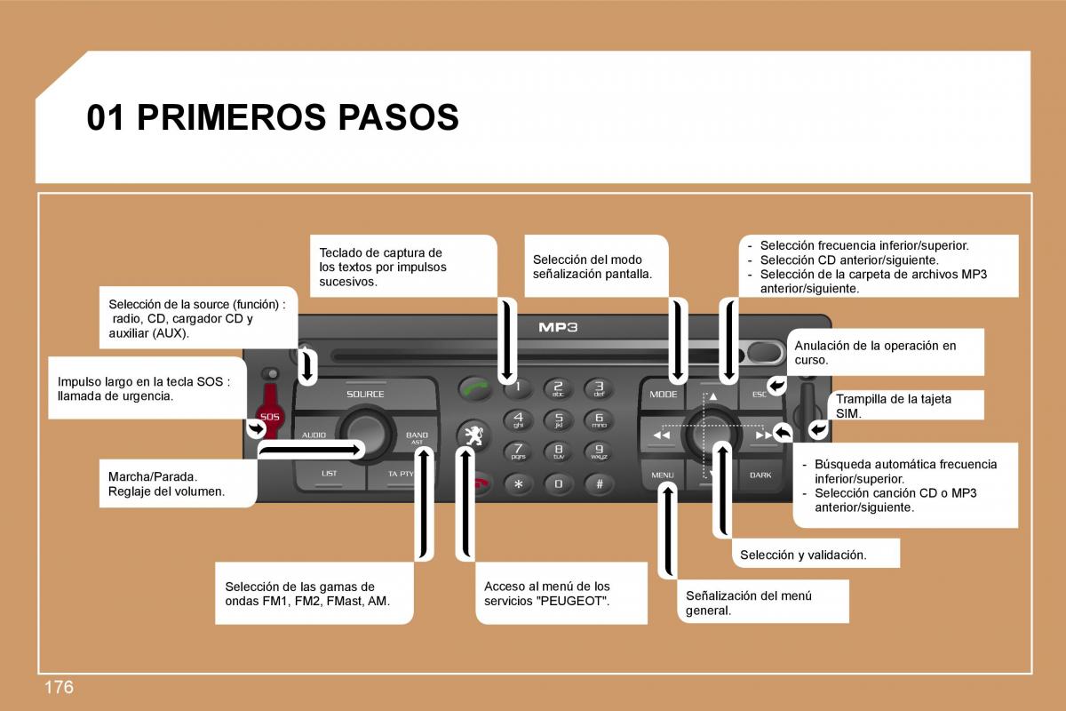 Peugeot 207 manual del propietario / page 182