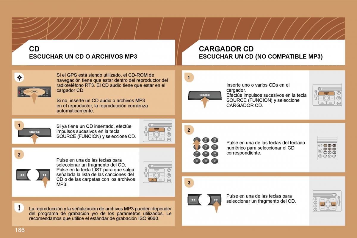 Peugeot 207 manual del propietario / page 192