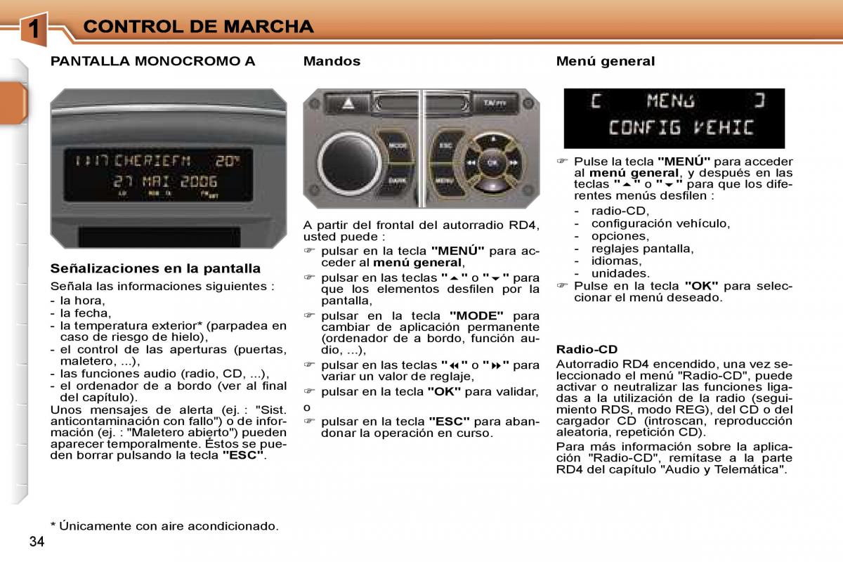 Peugeot 207 manual del propietario / page 26