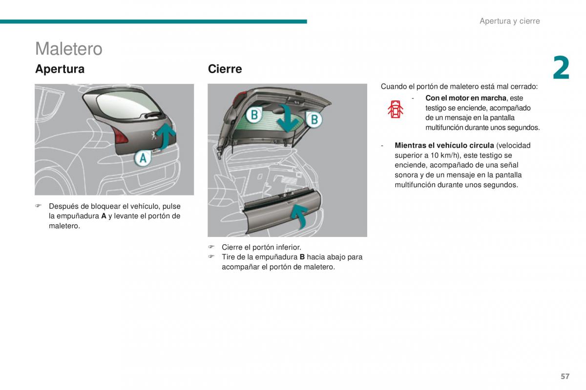 Peugeot 3008 manual del propietario / page 59