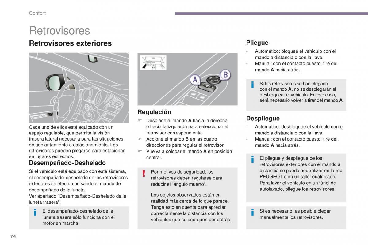 Peugeot 3008 manual del propietario / page 76