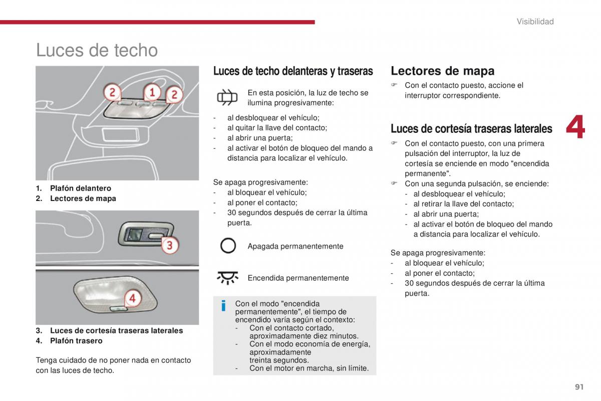 Peugeot 3008 manual del propietario / page 93