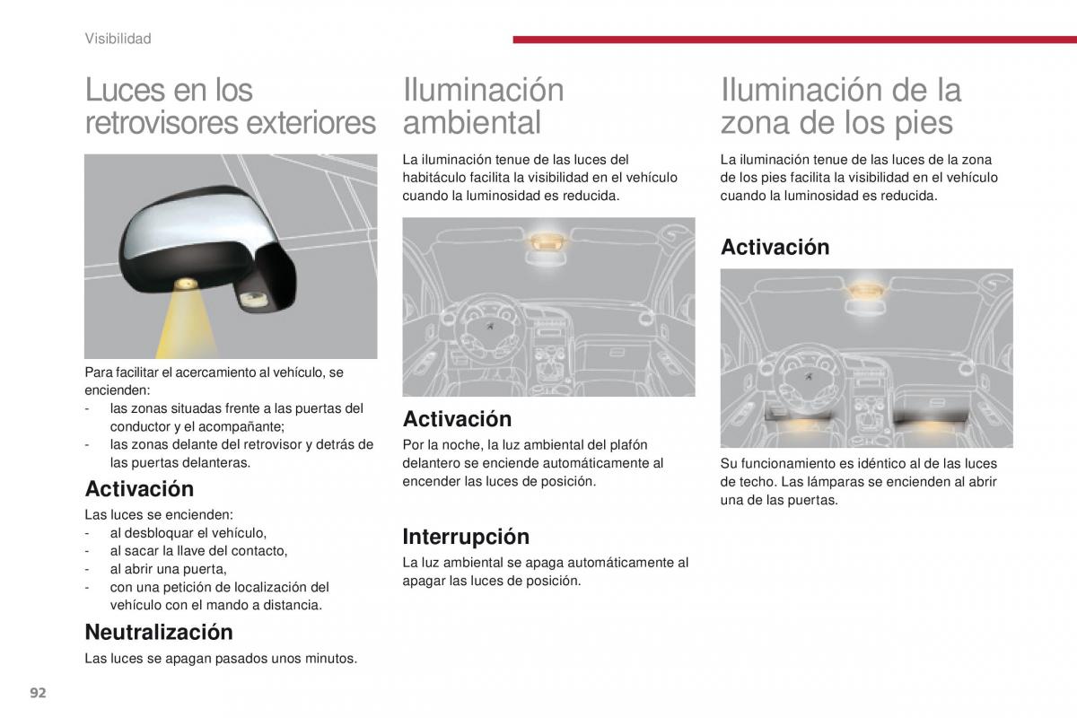 Peugeot 3008 manual del propietario / page 94