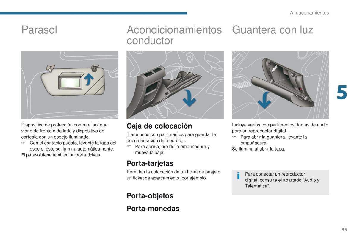 Peugeot 3008 manual del propietario / page 97