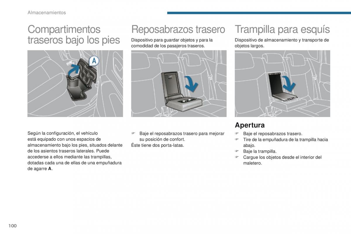 Peugeot 3008 manual del propietario / page 102