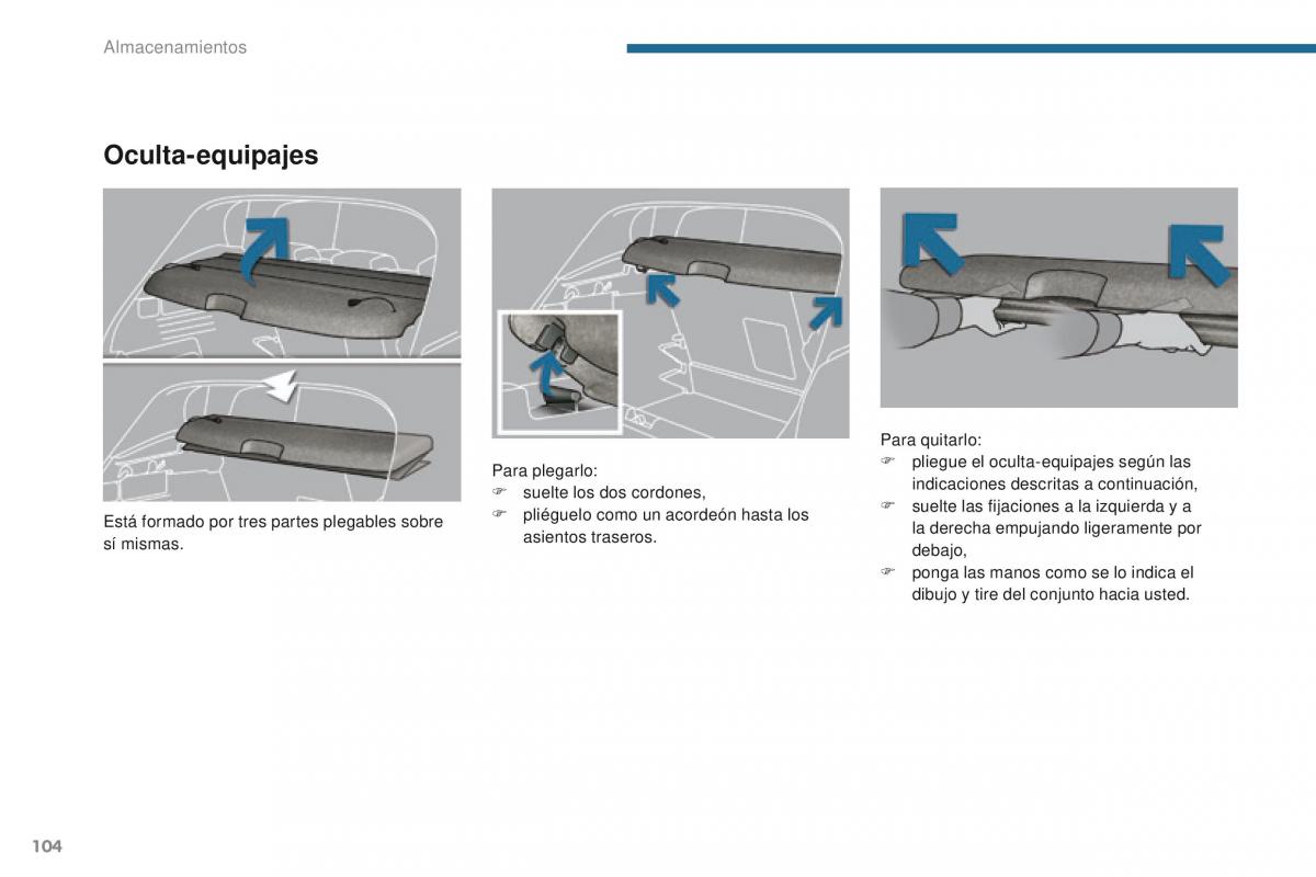 Peugeot 3008 manual del propietario / page 106