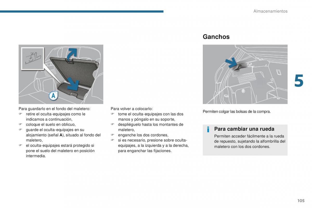 Peugeot 3008 manual del propietario / page 107