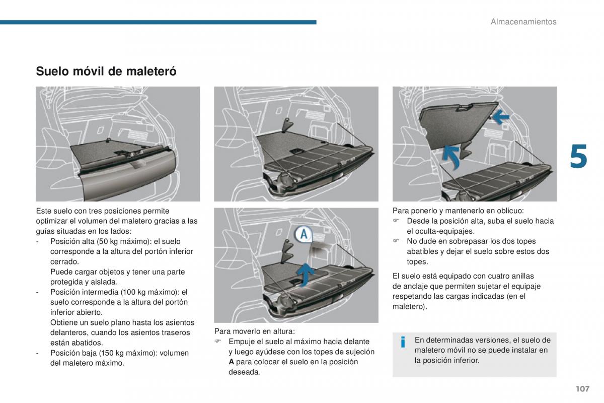 Peugeot 3008 manual del propietario / page 109