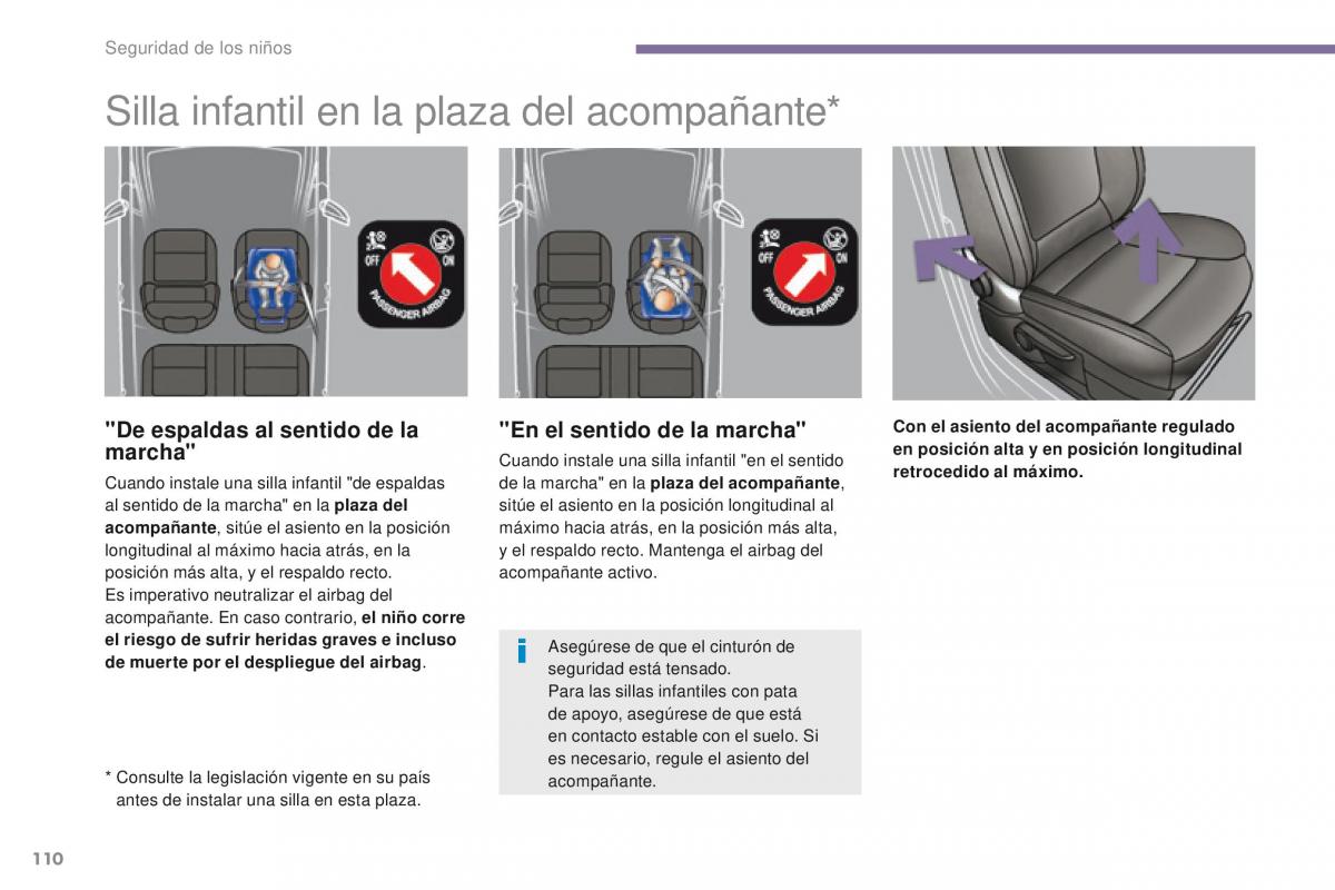 Peugeot 3008 manual del propietario / page 112