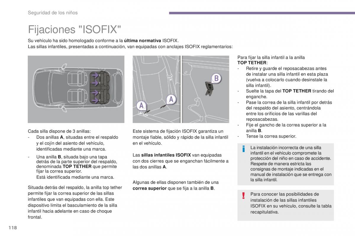 Peugeot 3008 manual del propietario / page 120