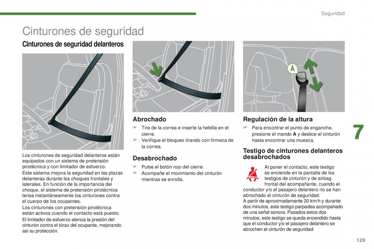 Peugeot 3008 manual del propietario / page 131