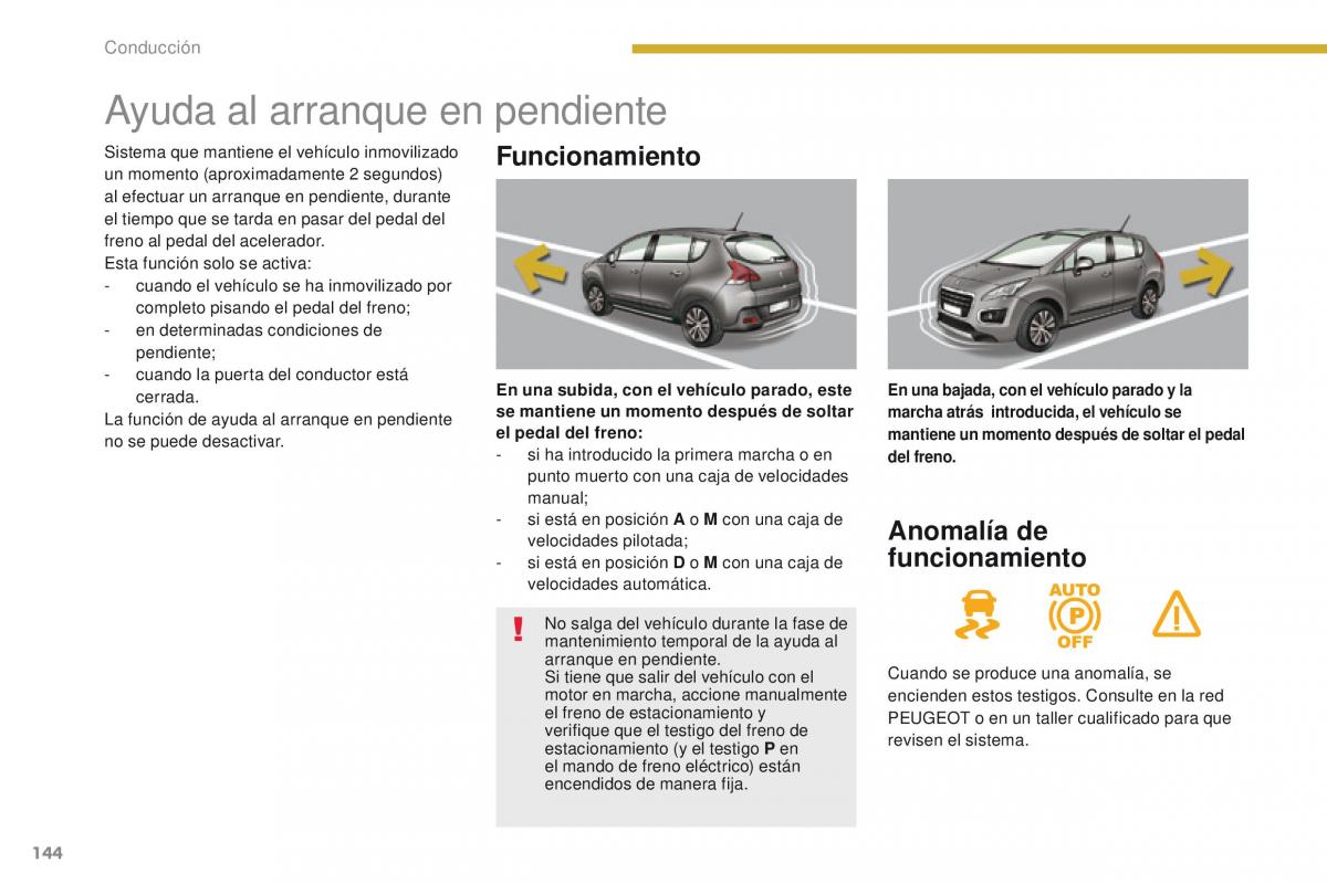 Peugeot 3008 manual del propietario / page 146