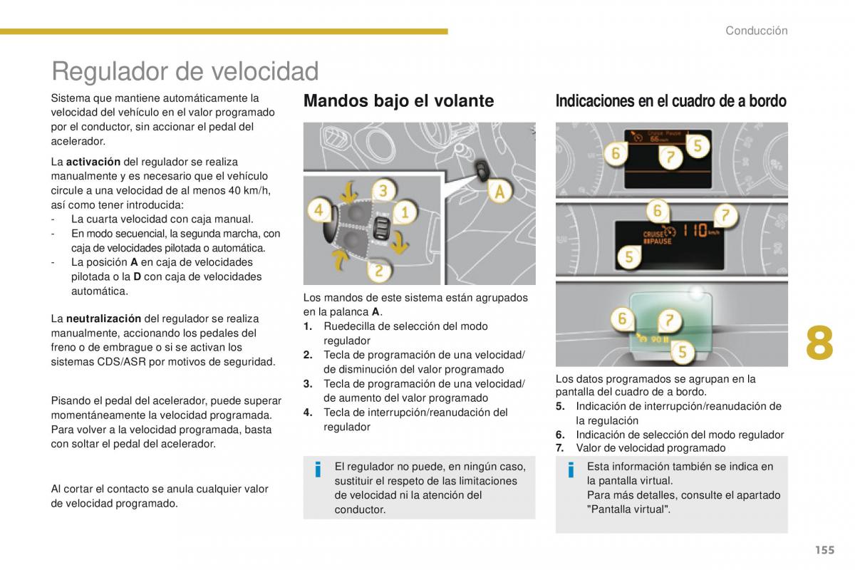 Peugeot 3008 manual del propietario / page 157