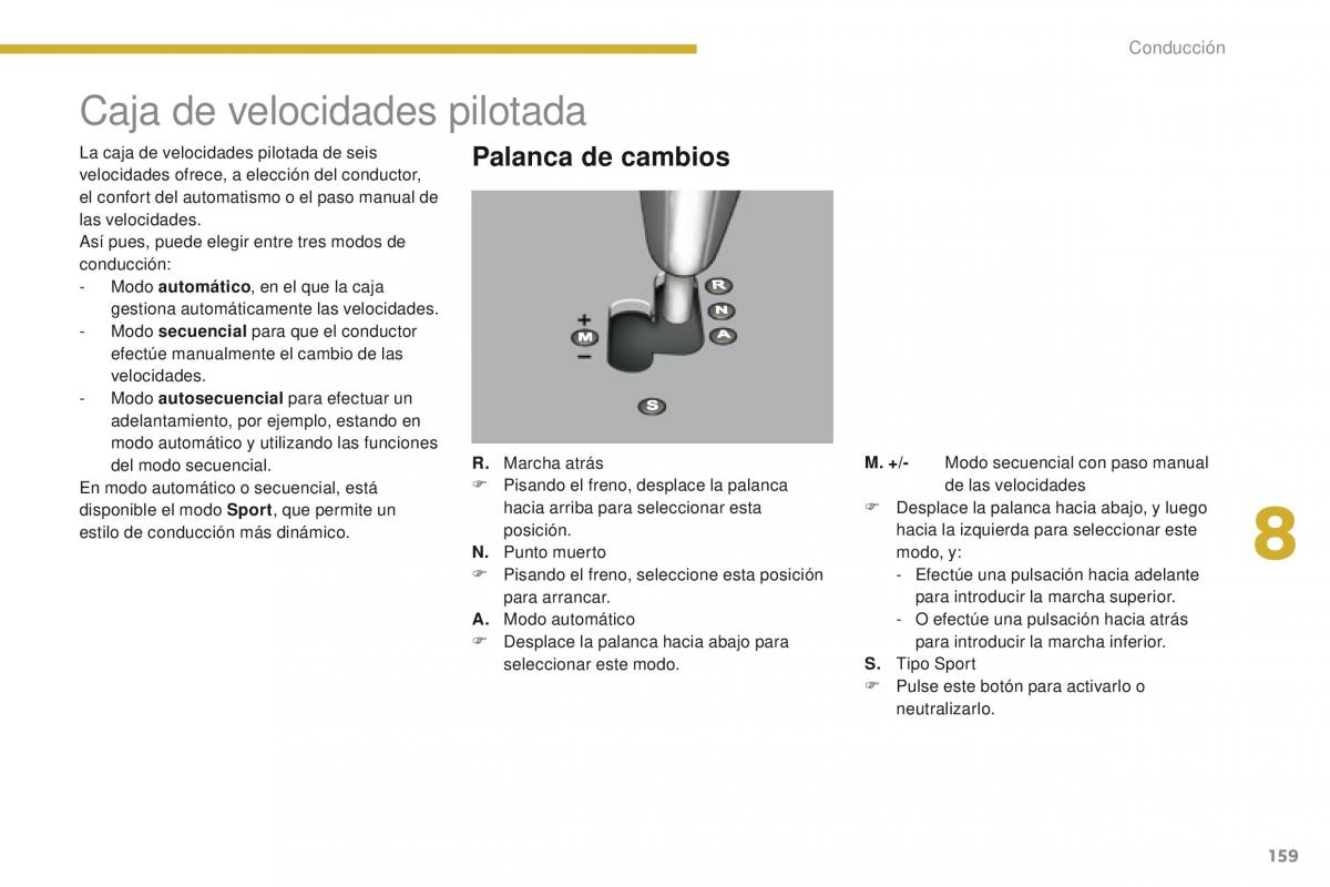 Peugeot 3008 manual del propietario / page 161