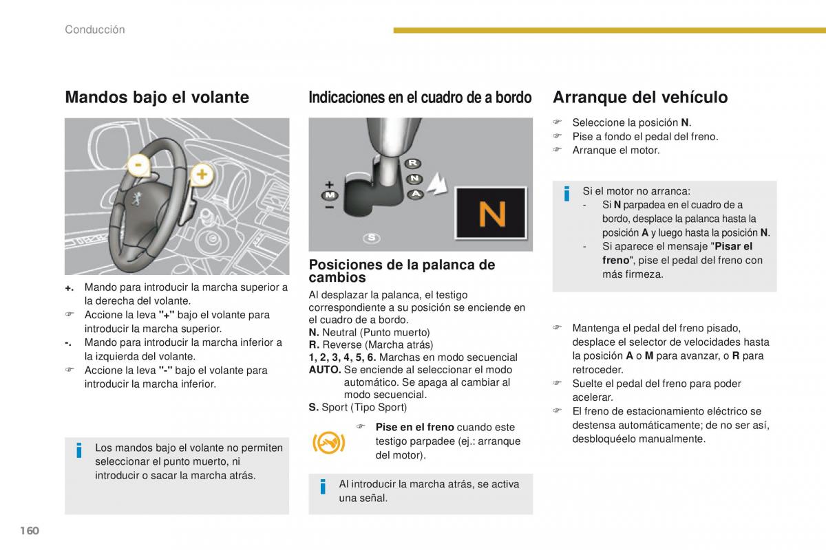 Peugeot 3008 manual del propietario / page 162