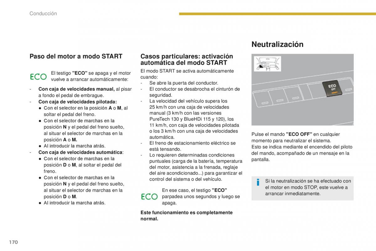 Peugeot 3008 manual del propietario / page 172