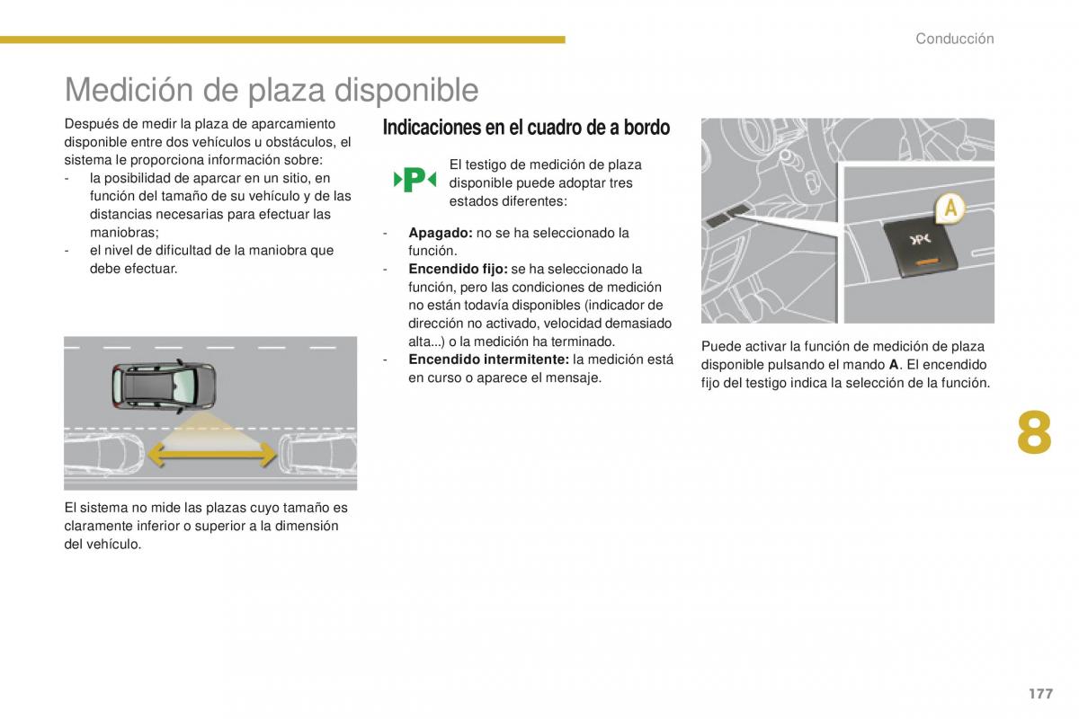 Peugeot 3008 manual del propietario / page 179