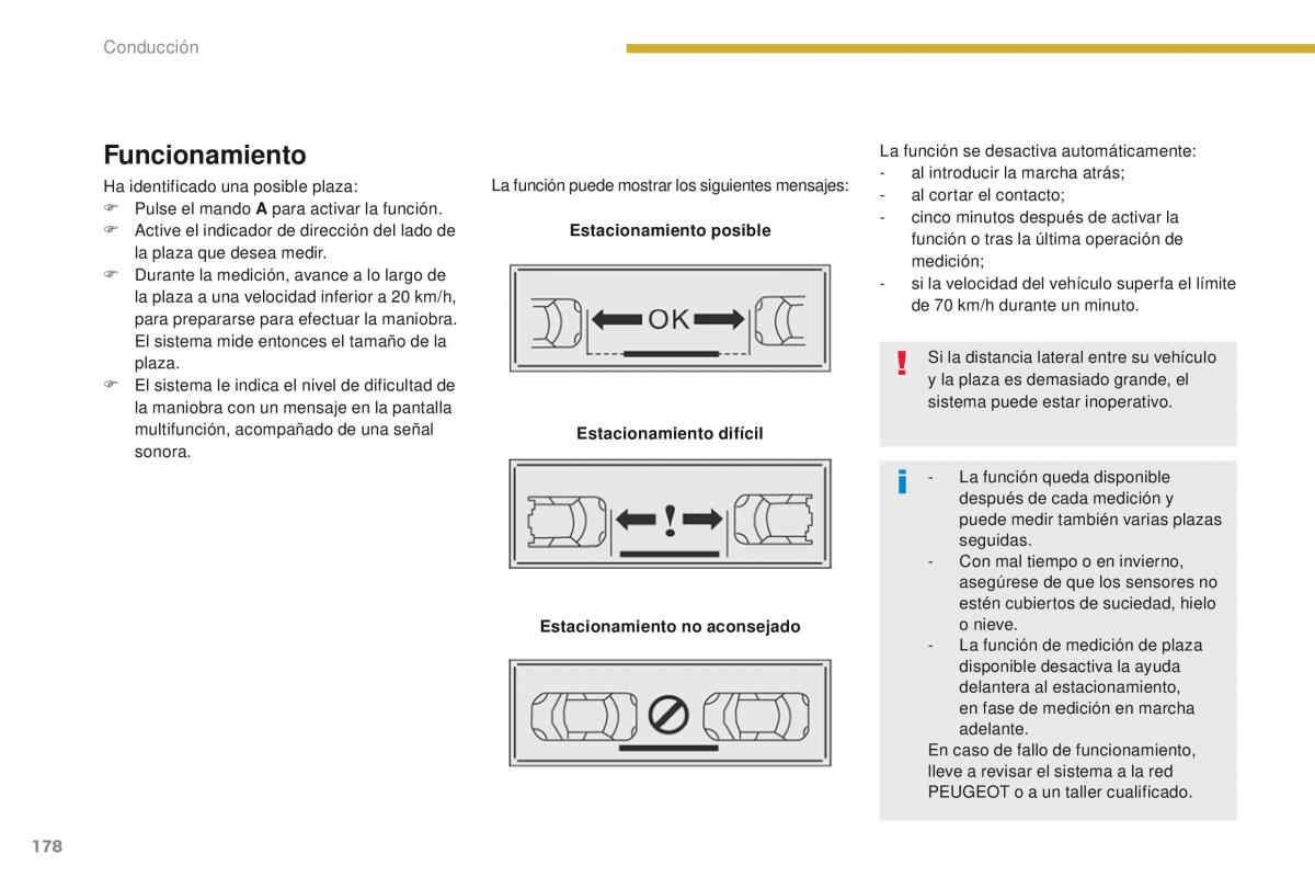 Peugeot 3008 manual del propietario / page 180