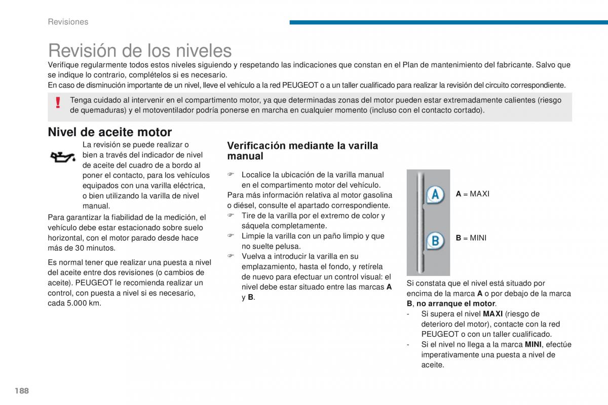 Peugeot 3008 manual del propietario / page 190