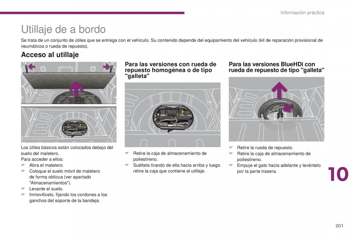 Peugeot 3008 manual del propietario / page 203