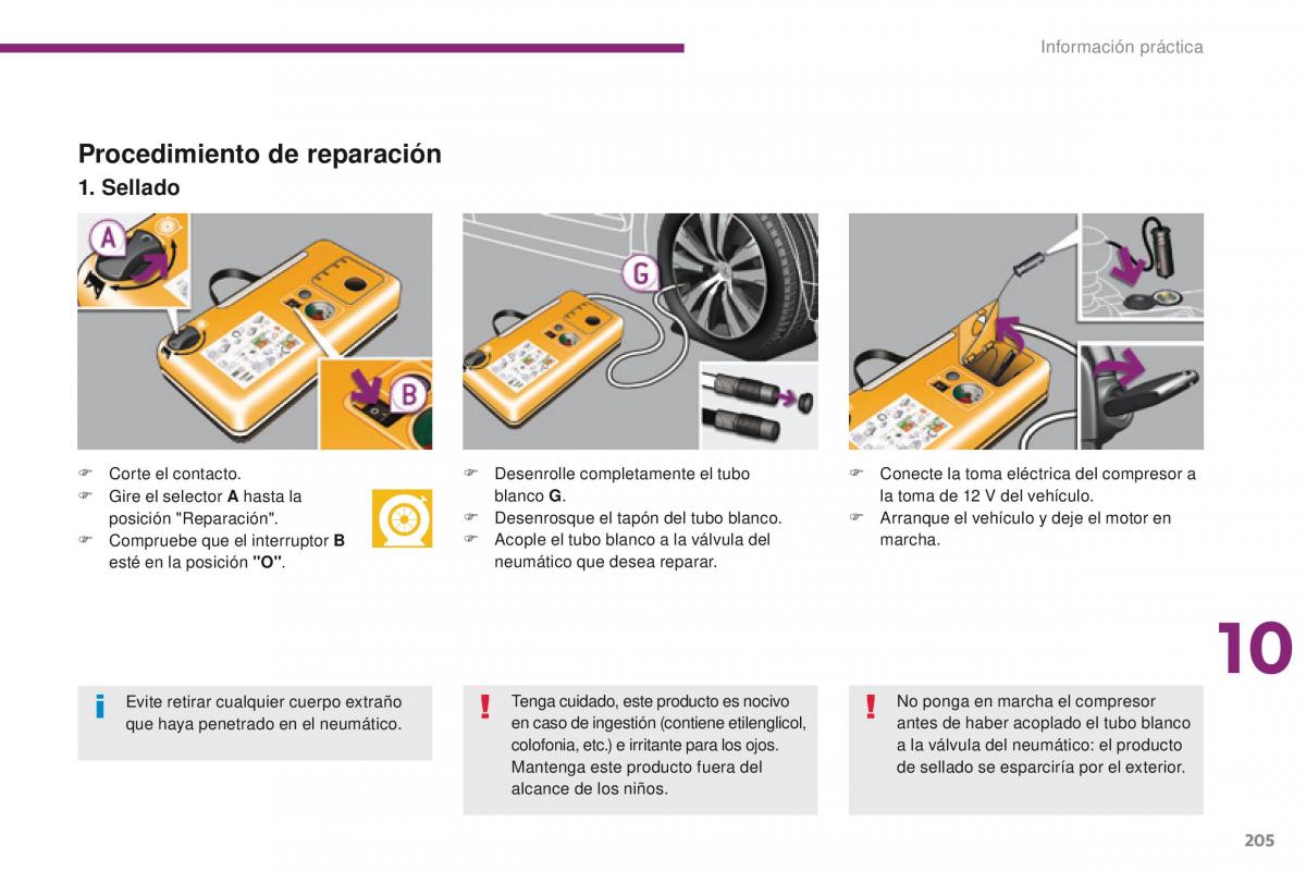 Peugeot 3008 manual del propietario / page 207