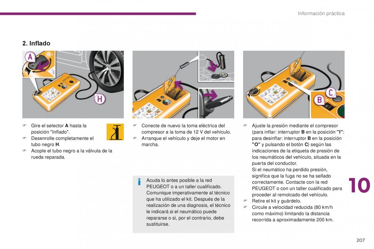 Peugeot 3008 manual del propietario / page 209