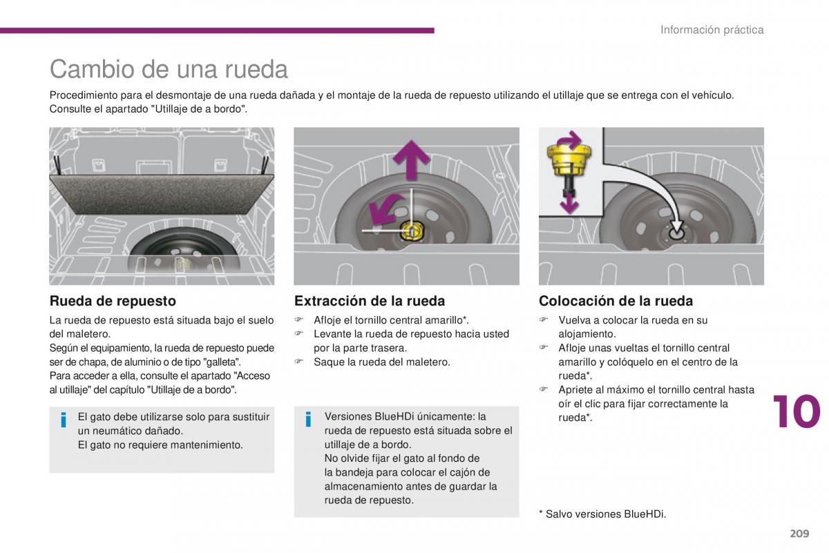 Peugeot 3008 manual del propietario / page 211