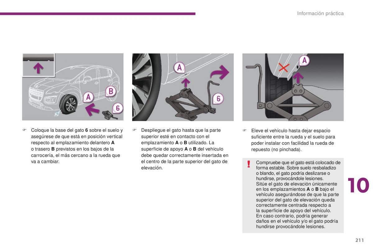 Peugeot 3008 manual del propietario / page 213