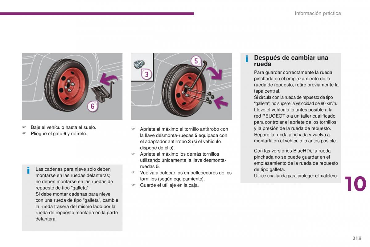 Peugeot 3008 manual del propietario / page 215