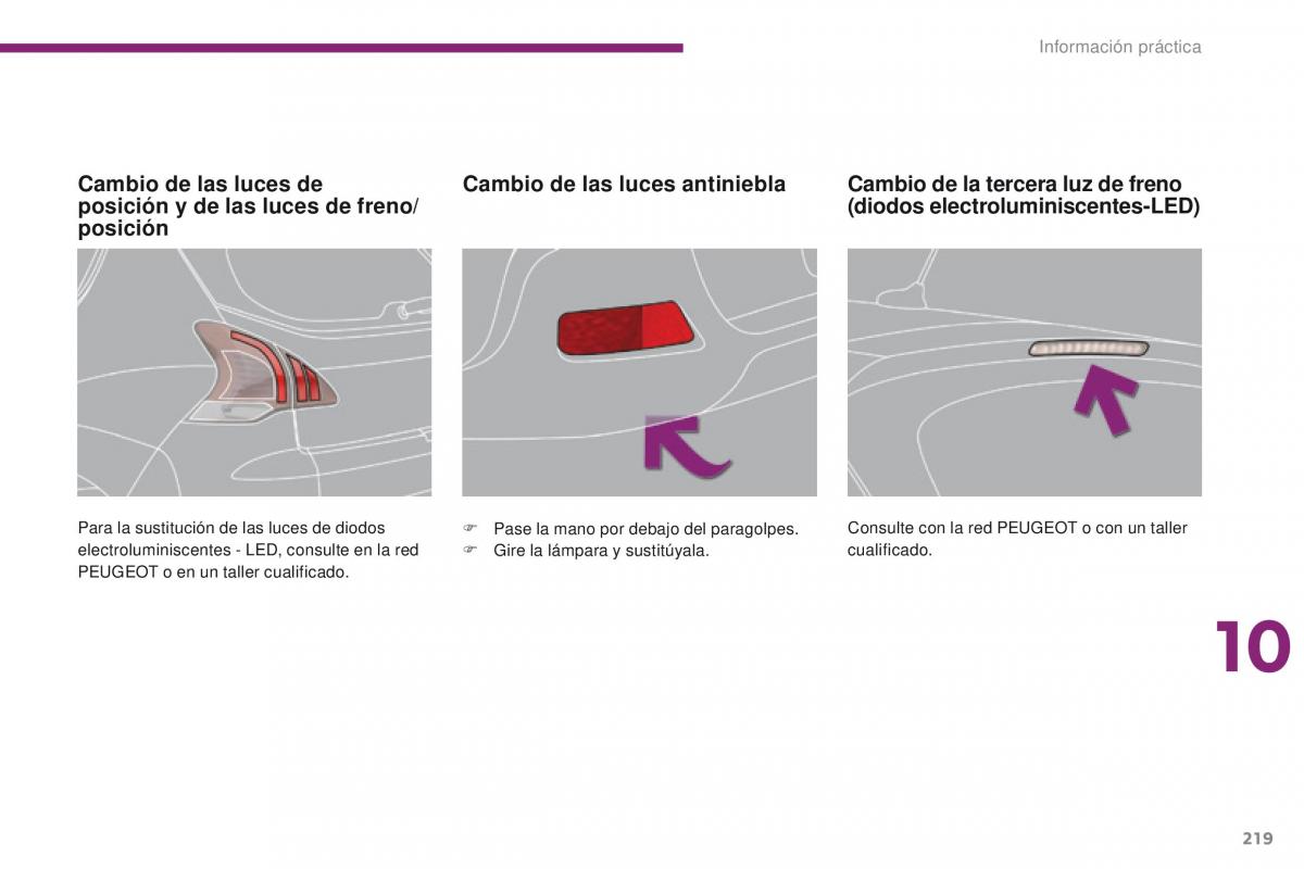 Peugeot 3008 manual del propietario / page 221