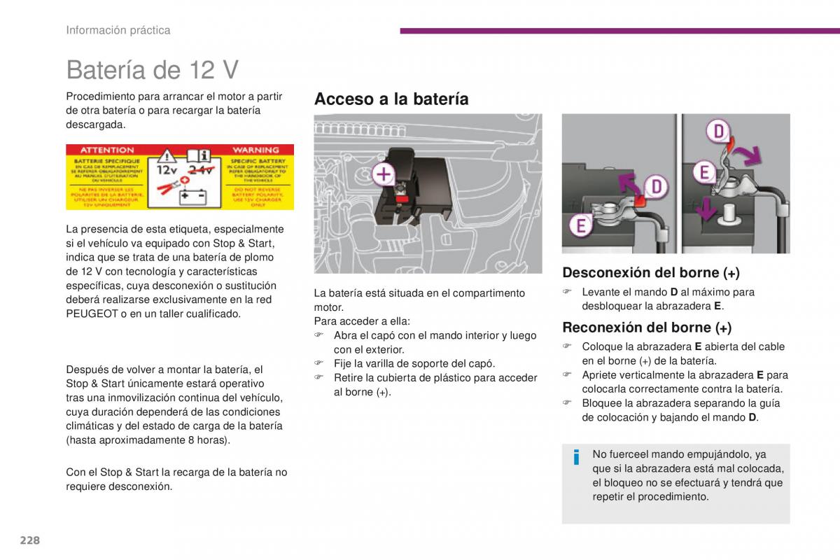 Peugeot 3008 manual del propietario / page 230