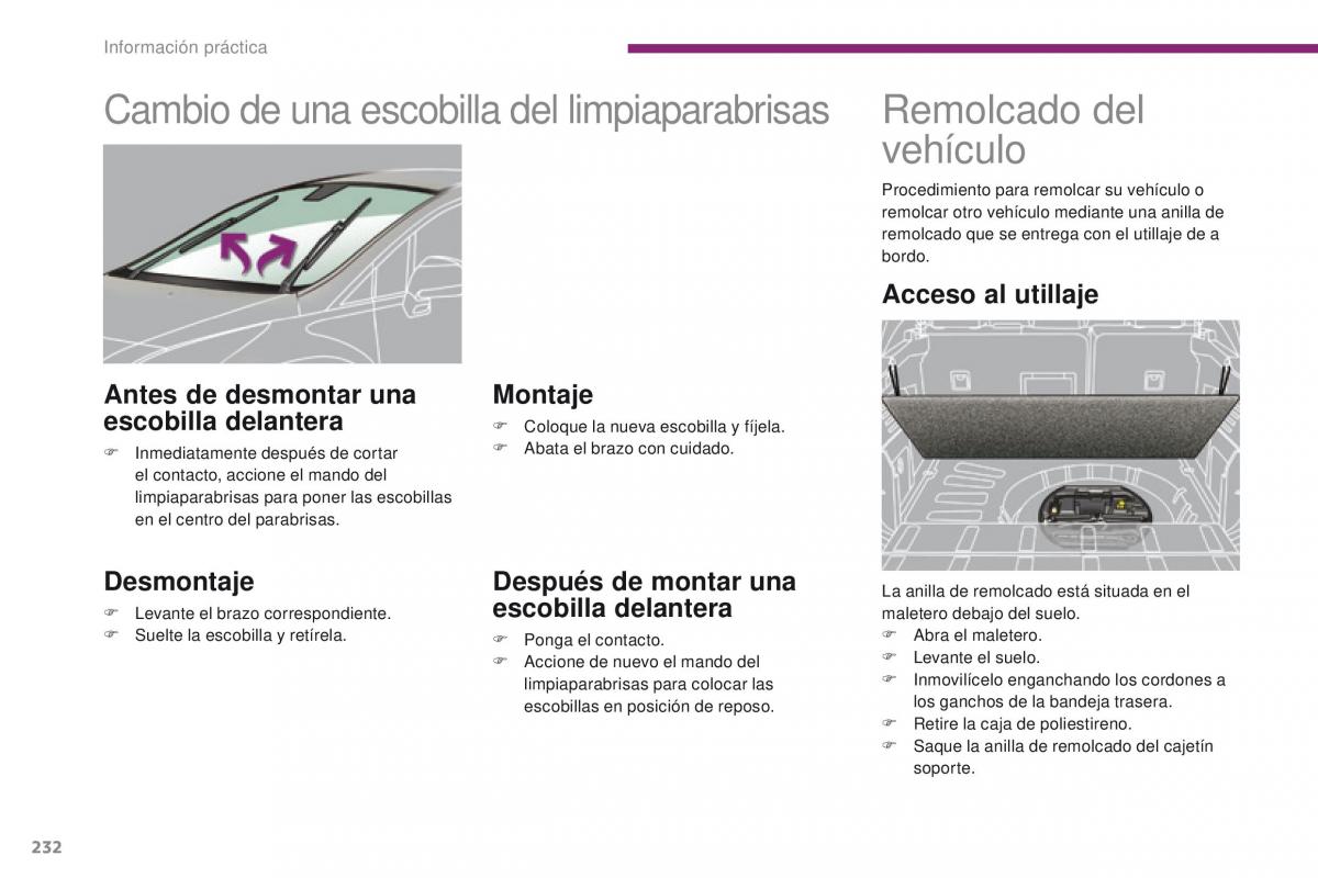 Peugeot 3008 manual del propietario / page 234