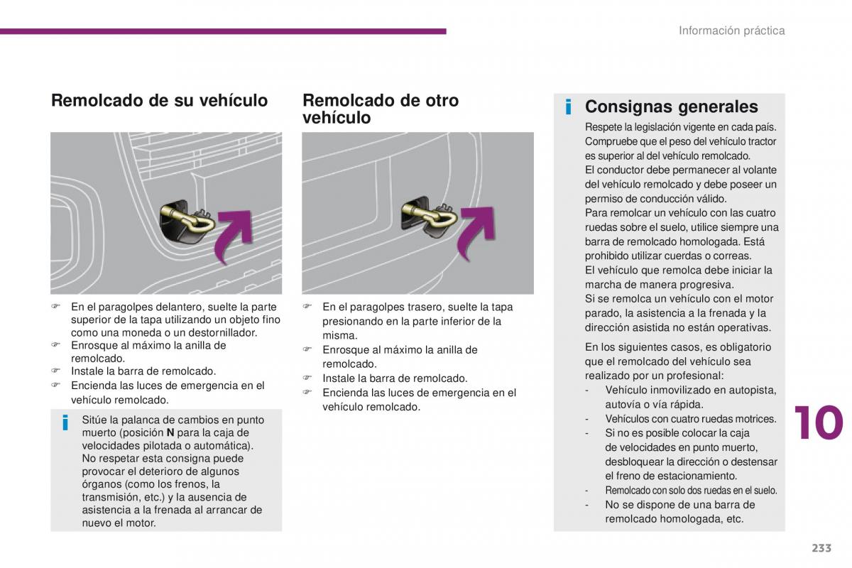 Peugeot 3008 manual del propietario / page 235