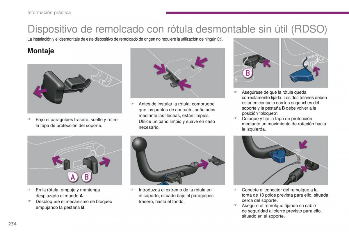 Peugeot 3008 manual del propietario / page 236