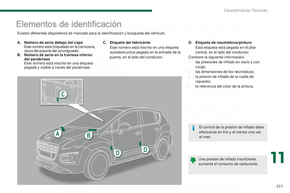 Peugeot 3008 manual del propietario / page 253