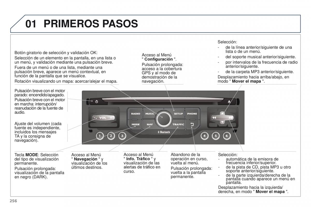 Peugeot 3008 manual del propietario / page 258