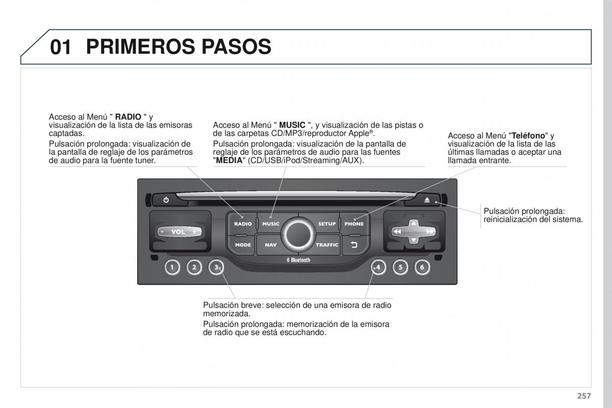 Peugeot 3008 manual del propietario / page 259