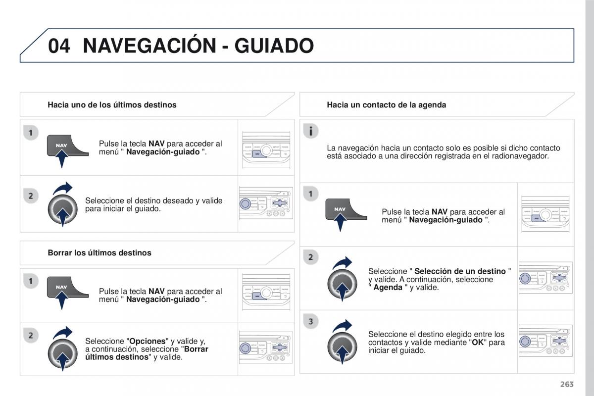 Peugeot 3008 manual del propietario / page 265