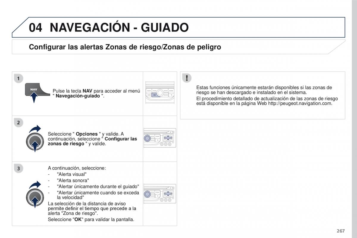 Peugeot 3008 manual del propietario / page 269